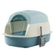 thumbnail image 1 of Caja de arena para gatos con capucha, caja de arena cerrada, caja de arena cerrada, arena para gatos Azul, 1 of 9