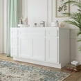 thumbnail image 2 of 63 in. W x 21 in. D x 32.5 in. H Bath Vanity Cabinet without Top in White, 2 of 5