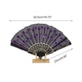 thumbnail image 2 of Unique Bargains Beautiful Sequins Folding Fan 1 Pc Purple, 2 of 5
