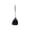 A001- Black Silicone Spatula, variant on Stainless Steel Spatula with Ergonomic Black Silicone Head for Nonstick Cookware