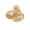 Gold, variant on Women's Stainless Steel Showy White Gemstone Wedding Finger Ring Double Waterdrop Zironium Ring Jewelry Gold Size 7