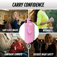 thumbnail image 6 of Pepper Spray Self Defense with Laser Sight & Belt Clip, 16 ft Range, 0.5 oz, Keychain, by Guard Dog Security, 2 pack Pink Outdoor, 6 of 8