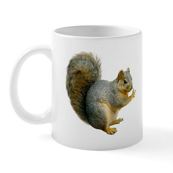 CafePress - Peace Squirrel Mug - 11 oz Ceramic Mug - Novelty Coffee Tea Cup