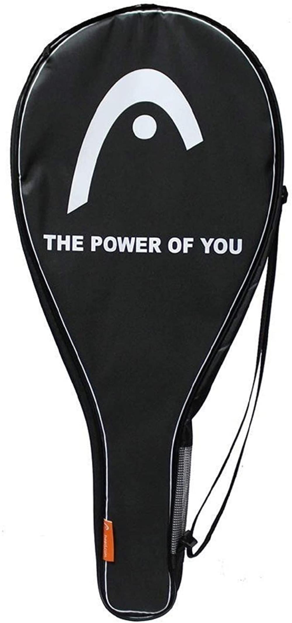 HEAD Tennis Racket Cover Bag Case Adjustable Strap Zip Closure 28" Black S235-2 