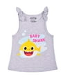 thumbnail image 4 of Baby Shark, Daddy Shark and Mommy Shark Girls 3 Piece 2 Short Sleeve Tee and Short Set, Toddler, 4 of 6