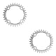 thumbnail image 1 of Yuarrent Juego de bielas, disco de dientes ancho 104BCD 32T, pernos para bicicletas de montaña, juego de cadenas de aluminio hexagonal de plata y 34T 2Conjunto, 1 of 6