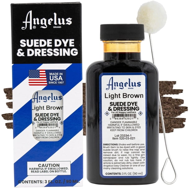 Tinte para Gamuza Angelus Marrón Claro 90 ml Líquido Premium