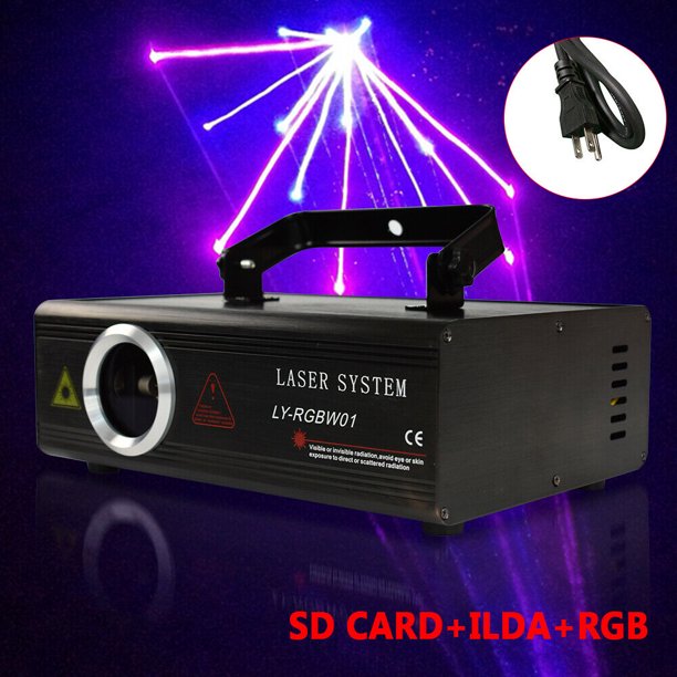 Rgb Animation Projector Light Dmx512 Ilda Sd Dj Party Stage Lighting 80w Walmart Com Walmart Com