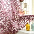 thumbnail image 4 of Floral Sheer Curtains Long for Living Room Bedroom Grommet Voile Window Curtains,2 Panels, 4 of 8