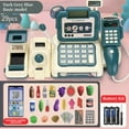thumbnail image 4 of Cash Register for Kids, Pretend Play Cash Register with Scanner, Cuttable Food & Microphone Calculator, 4 of 8