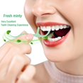 thumbnail image 4 of Saint Rose dual thread dental floss toothpicks - 300 pack, suitable for adult dental floss users, mint flavor, dual clean teeth, dental floss stick toothpick oral tool set, 4 of 5