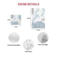 thumbnail image 7 of Blue Beige Coastal Kitchen Dish Towels for Drying Dishes Set of 3, Summer Lobster Coral Nautical Waffle Weave Microfiber Hand Tea Bathroom Towels Quick Dry & Absorbent Towel 15.7x23.6, 7 of 7