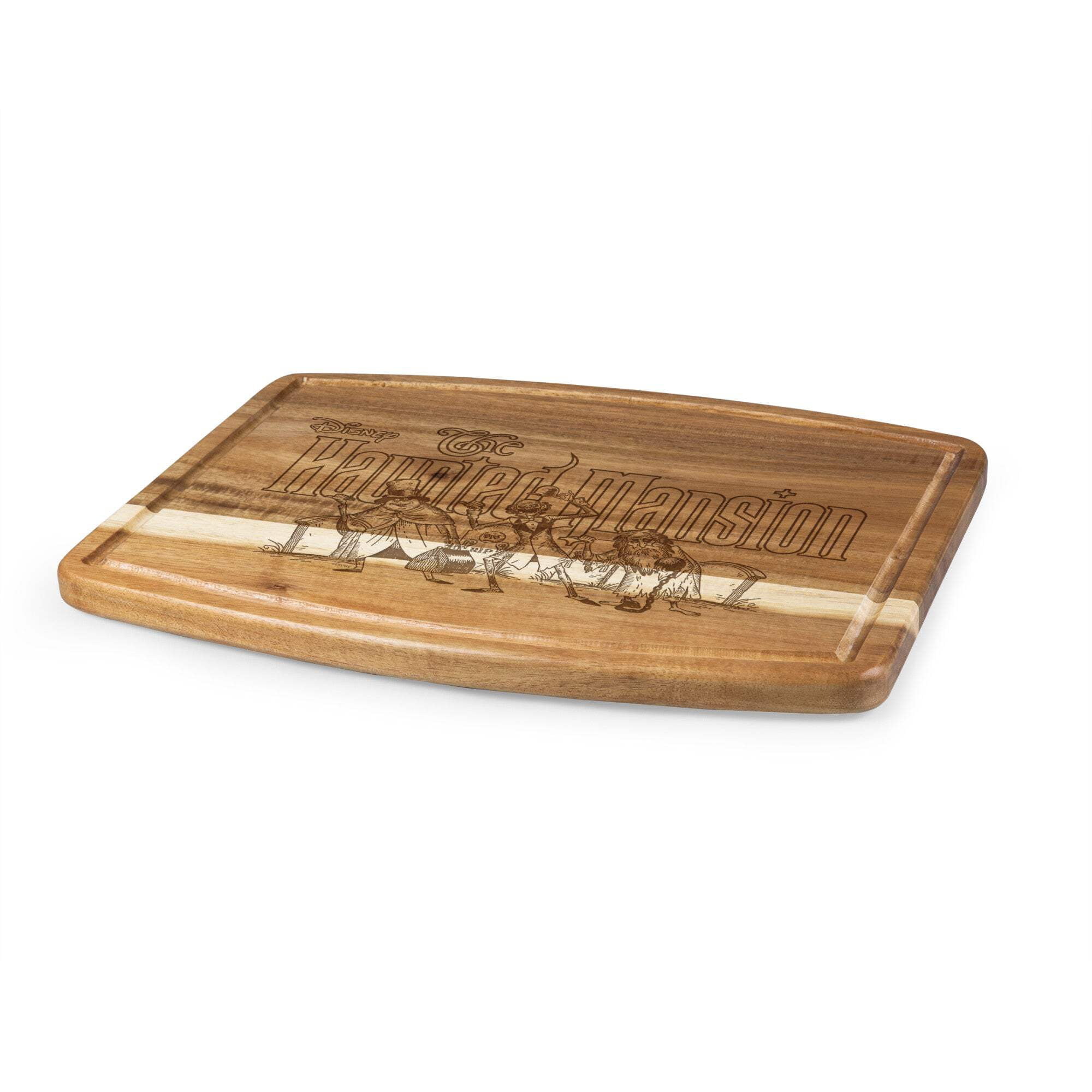 Haunted Mansion - Hitch Hikers - Ovale Acacia Cutting Board, Acacia Wood