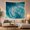 Ocean Spiral, variant on Barrel Wave with Golden Sunset Over Turquoise Ocean, Dramatic Coastal for Ocean Lovers, Seascape Wall Art, Housewarming Gift, Tapestry Wall Hanging for Bedroom and Living Room