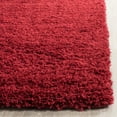 thumbnail image 4 of SAFAVIEH Laguna Neven Solid Shag Area Rug, Red, 3' x 3' Square, 4 of 6