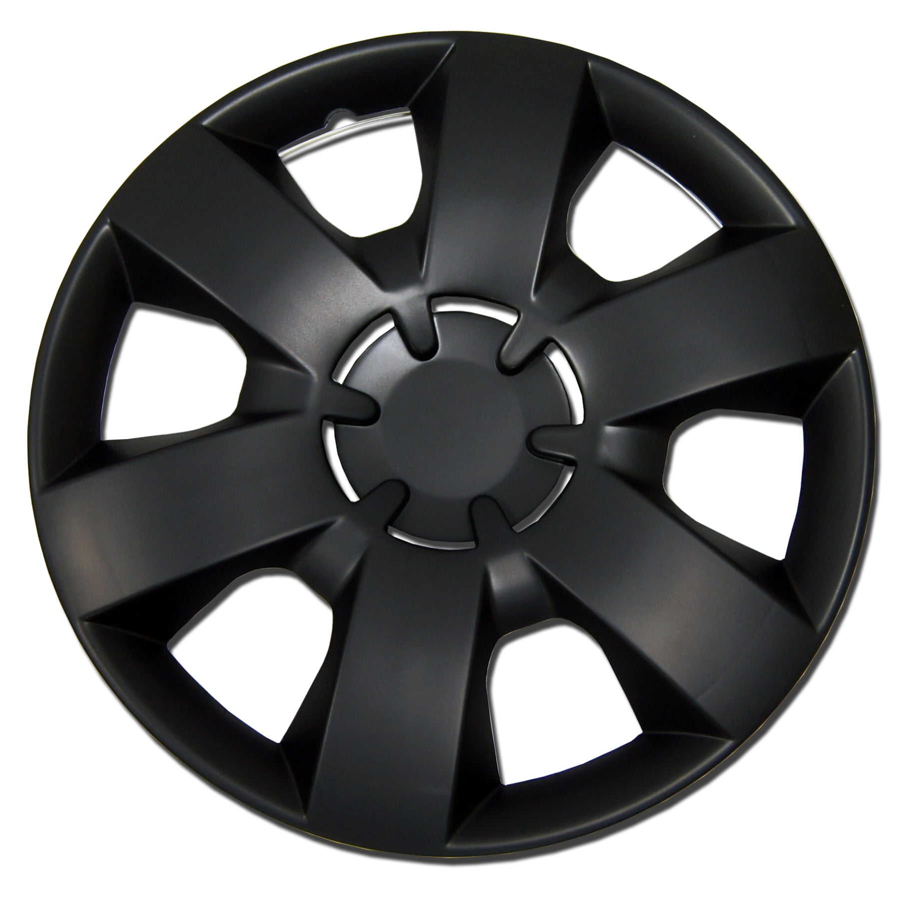 TuningPros WSC226B14 Set of 4 Matte Black Hubcaps 14" Hub Caps Wheel