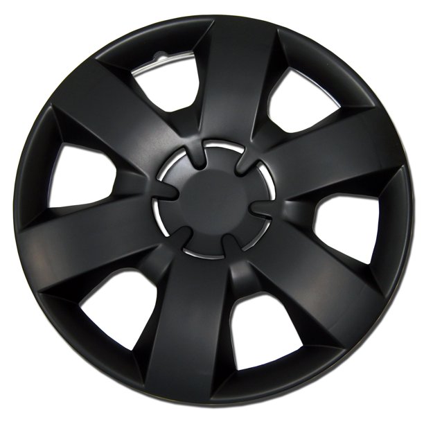 Set of 4 Matte Black Hubcaps 14" WSC226B14 Hub Caps Wheel Skin Cover