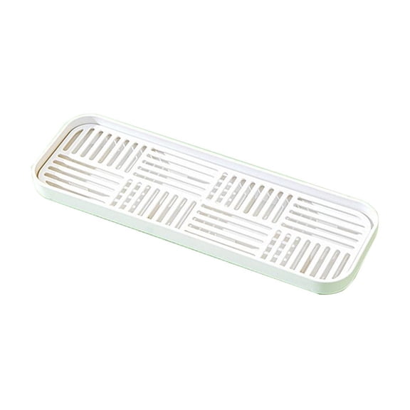 Large Rectangular Soap Holder Disassembled Soap Tray with Drainage Ridges for Kitchen and Bathroom Storage
