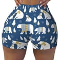 thumbnail image 2 of Fotbe cute winter bear Shorts Sin Costuras – Shorts Deportivos de Cintura Alta para Mujer, Elásticos para Gimnasio, Yoga, Running o Ciclismo-Medium, 2 of 8