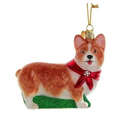 Noble Gems‚Ñ¢ Corgi Glass Ornament