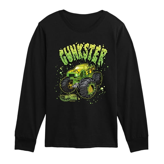 Hot Wheels - Gunkster - Youth Boys Long Sleeve Graphic T-Shirt