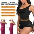 thumbnail image 4 of Women's Shapewear Tummy Control Zip Open Front Bodysuit, 4 of 4