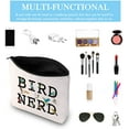 thumbnail image 3 of Ornithologist Gift Bird Nerd Bird Watching Zipper Makeup Bag for Bird Lovers, 3 of 5
