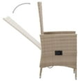 thumbnail image 3 of vidaXL 3 Piece Garden Dining Set with Cushions Beige, 3 of 5