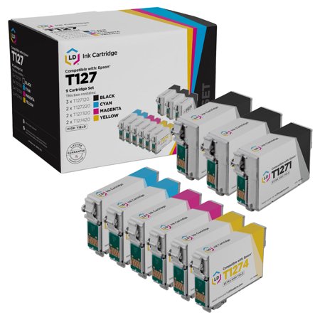 LD Products Remanufactured Cartridge Replacement for 127 Extra High Yield (9-Pack)
