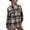 coffee, variant on Cute Sweaters for Women Ladies Autumn Winter New Sweater Casual Vintage Checkered Turn Down Collar Woolen Jacket Women Plaid Shirt
