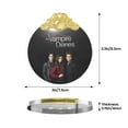 thumbnail image 5 of Vampire Diaries Christmas Ornament Glass Round Pendant Christmas Hanging Decor Ornament Holiday Xmas Decorations Christmas Tree Ornaments Gold, 5 of 8