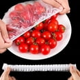thumbnail image 5 of Funda de plástico transparente desechable para alimentos, colorida y elástica, para guardar frutas y alimentos, organizador de bolsas para la cocina, 5 of 5