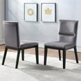 thumbnail image 5 of Steve Silver Amalie 5-Piece Dining Set - Black with Grey Velvet Chairs, 5 of 10