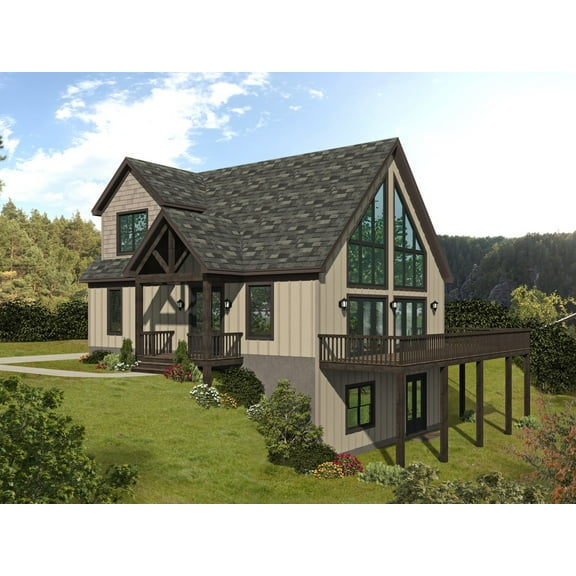 763-12808: Craftsman Guest house 3 Bed, 3 Bath Luxury Home Plan, 3009 Sq Ft: Full Blueprints with License to Build by Home Plan Marketplace - Lesuto