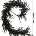 thumbnail image 3 of Kbndieu 5.9FT Black Leaf Garland Artificial Hanging Fall Leave Vines Norfolk Pine Needle Garland for Outdoor Indoor Table Mantle Wall Christmas Thanksgiving Decor Christmas Decorations Clearance, 3 of 9