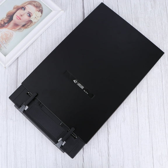 OUNONA Adjustable Metal Reading Rack Hands Free Book Stand Typing Desk Holder for Document Draft Music Paper