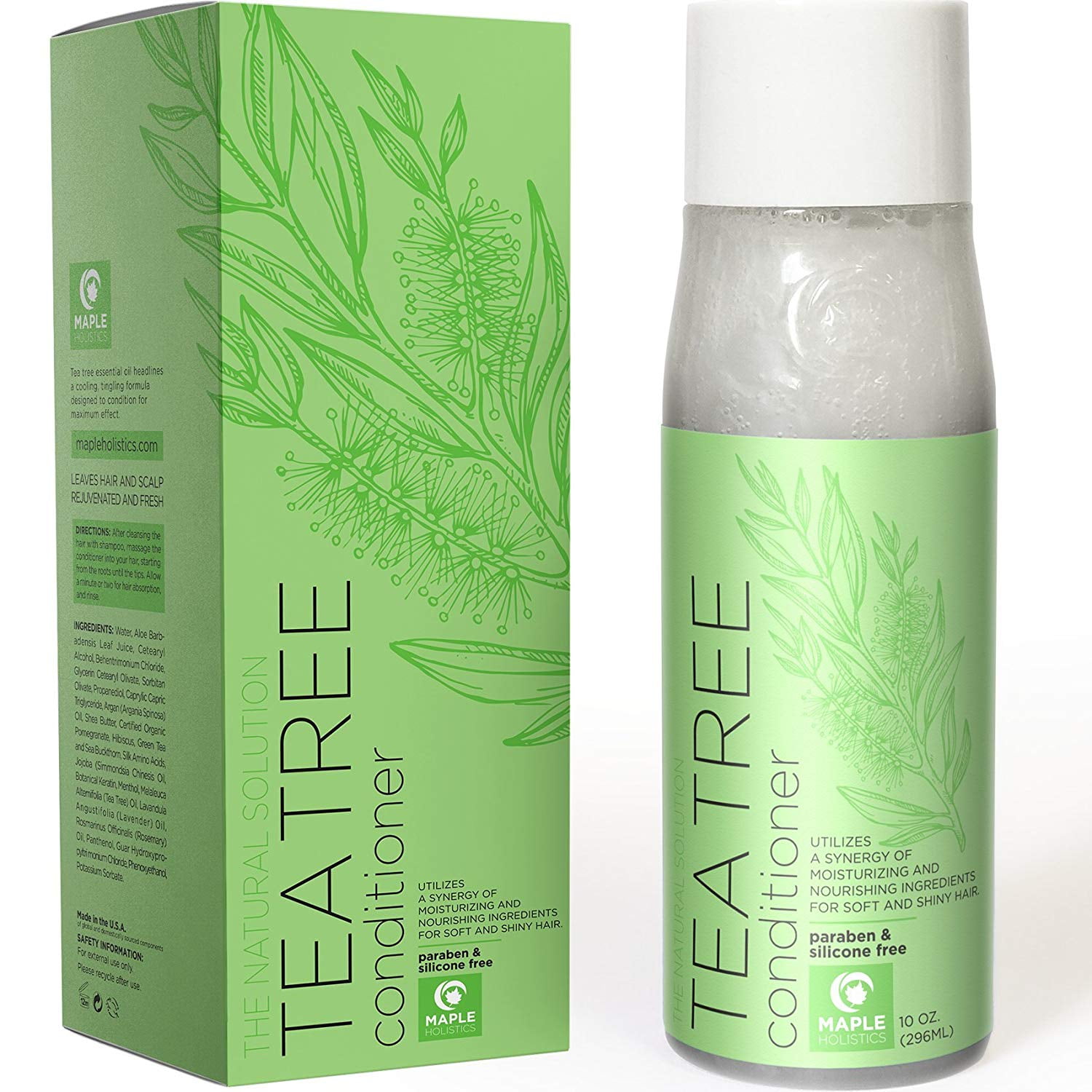 Natural Tea Tree Oil Hair Conditioner For Scalp Dandruff And Dry