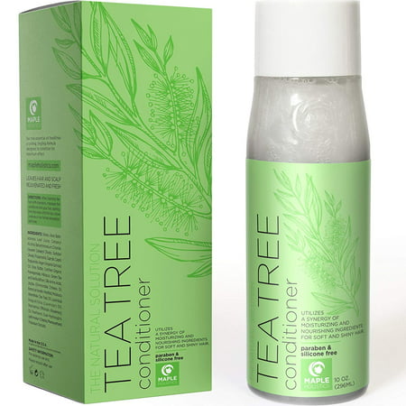 Natural Tea Tree Oil hair Conditioner for Scalp Dandruff and Dry Hair - Pure Essential Oils and Daily Sulfate Free for Sensitive and Color Treated Hair - Keratin Hair Care for Women and Men - 10 (Best Hair Color For Sensitive Scalp)