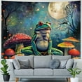 thumbnail image 4 of Chilfamy  Frog Mushroom Tapestry, Cool Colorful Space Galaxy Tapestry Aesthetic Wall Hanging for Bedroom, Fantasy Tapestries Poster Blanket College Dorm Home Decor 40x60inch, 4 of 6