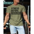 thumbnail image 3 of GYMISH Fitness Before Business Workout T-Shirt for Men – Funny Gym Shirt, Mens Gym TShirt, Gym Clothes for Men, Athletic Workout Wear, 3 of 6