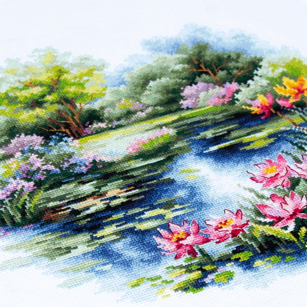 The Water Lily Pond 70-38 Counted Cross-Stitch Kit