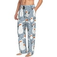 thumbnail image 6 of Kdxio Happy Snowmen Snowfall Print Men's Sleep Pajama Pant Lounge Pants with Pockets-Medium, 6 of 6