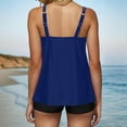 thumbnail image 6 of Enjoytime Womens Bathing Suits Tankini Swimsuits for Women Solid Color Tankini Top with Boyshorts Tummy Control Swimsuits for Women Athletic Swimwear, 6 of 7
