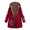 Red, variant on Womens Winter Warm Outwear Print Hooded Pockets Vintage Oversize Coats Black XXXXL