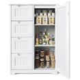 thumbnail image 6 of Asofer Bathroom Floor Storage Cabinet, Freestanding Cabinet, Adjustable Shelves, White, 6 of 7