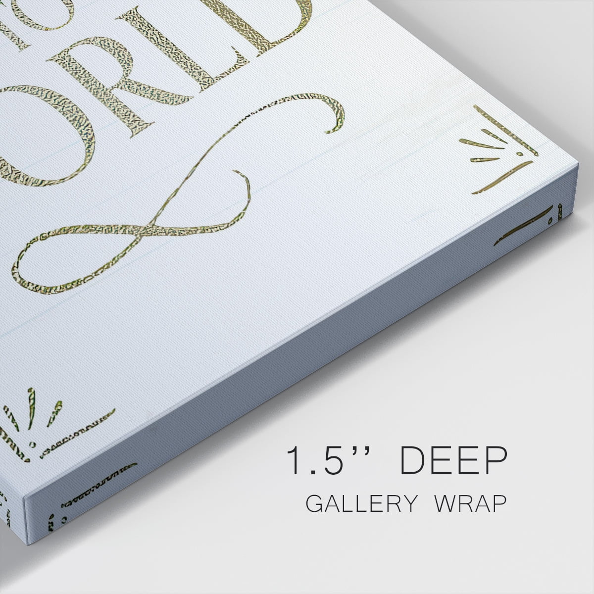 Golden Sentiments III- Gallery Wrapped Canvas