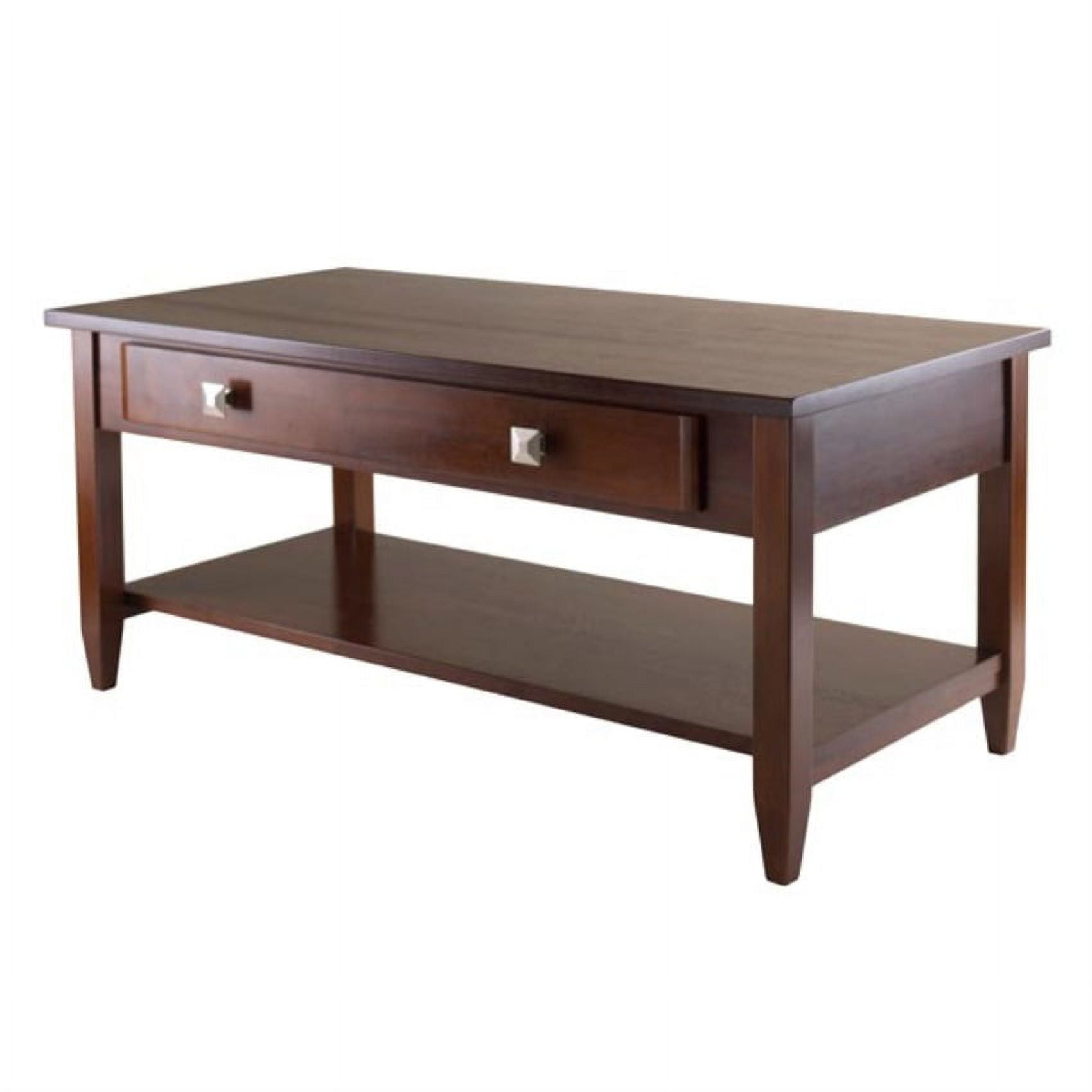Winsome Wood Richmond Coffee Table with Drawer, Walnut Finish