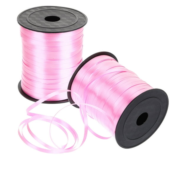 MUSEYA 2 Rolls Decorative Balloon Ties Light Pink for Balloons at Christmas Weddings