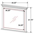 thumbnail image 4 of DPlus Rectangle Dresser Mirror Oak, 4 of 4