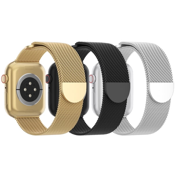 Apple Watch Band Steezrd, malla de acero inoxidable, paquete de 3, 38 a 49 mm
